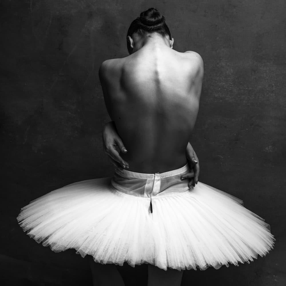 Graceful Ballerina Back by Alexander Yakovlev — canvas wall art