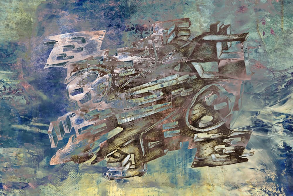 Abstract Mechanical Forms by Rafal Kulik — canvas wall art