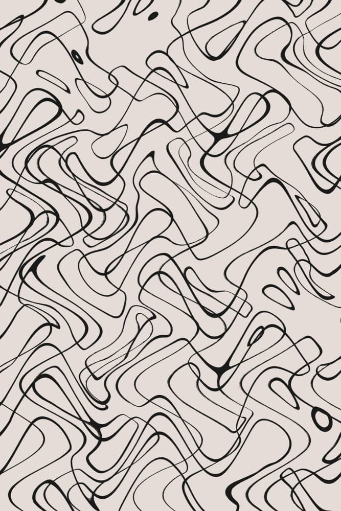 Flowing Lines Dance by Treechild — canvas wall art