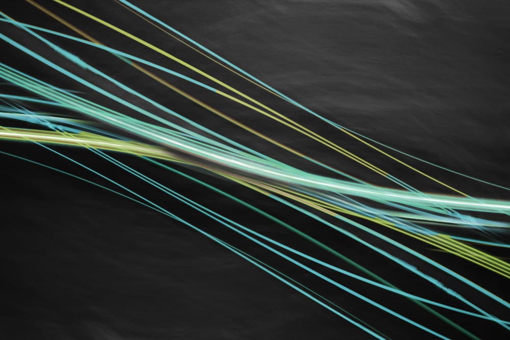 Vibrant Light Streaks by Christina Sillen — canvas wall art
