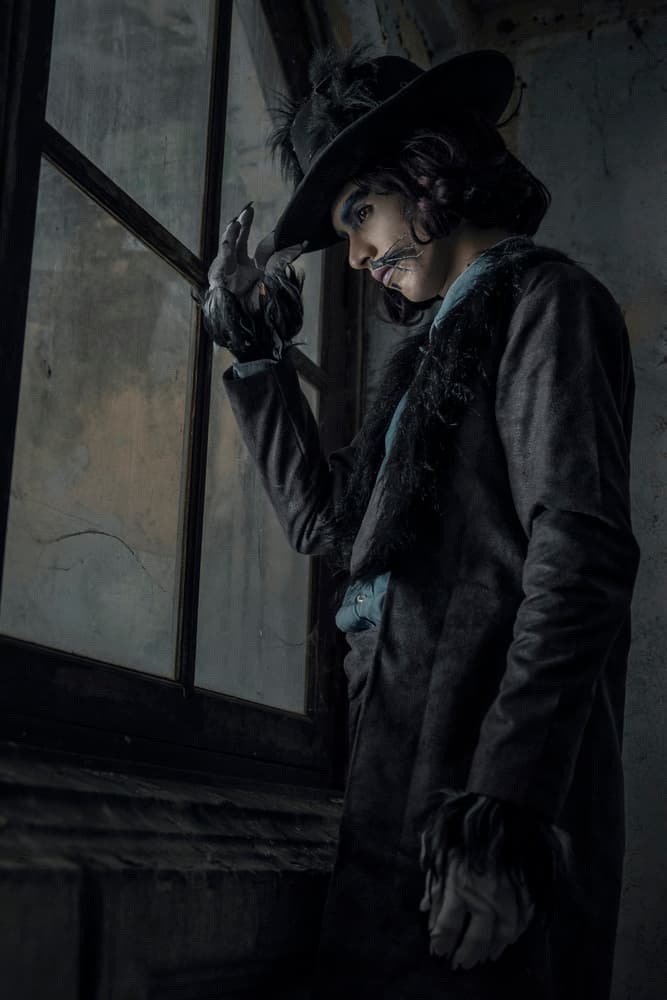 Mysterious Man At Window by Afiez Appleproject — canvas wall art