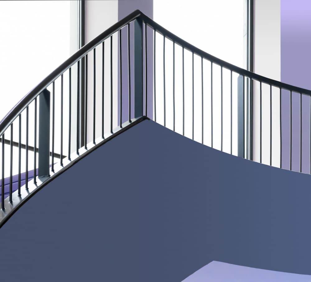Modern Staircase Curves by Greetje van Son — canvas wall art