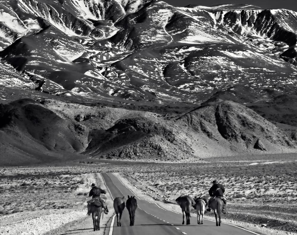 Western Mountain Riders by txules — canvas wall art