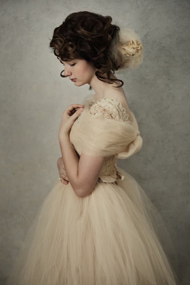 Romantic Period Dress Portrait by Tammy Swarek — canvas wall art