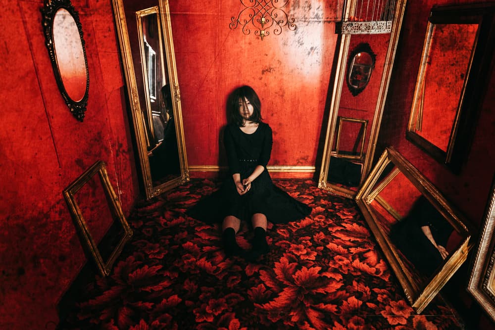 Gothic Red Room Reflection by Daisuke Kiyota — canvas wall art