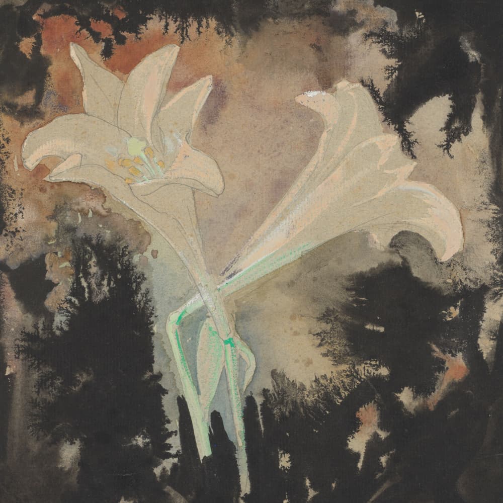 Twee Bloemen (1902)  Square By Leo Gestel by Leo Gestel — canvas wall art