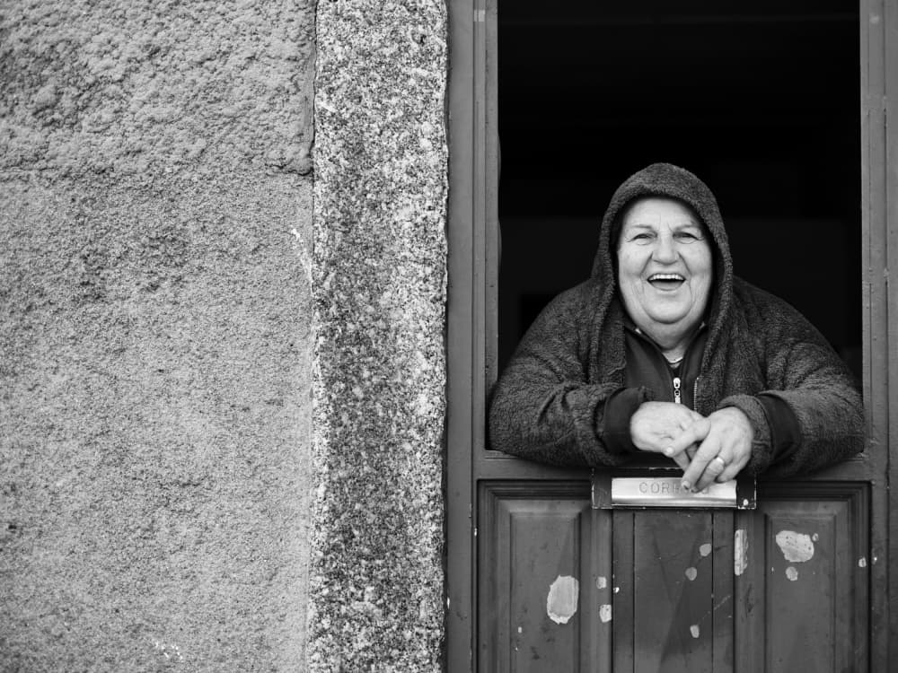 Happy Woman Laughing by Carlos Costa — canvas wall art
