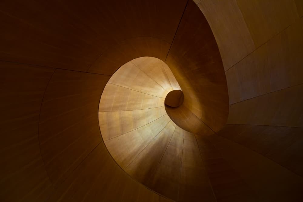 Abstract Golden Spiral by Heather Bonadio — canvas wall art