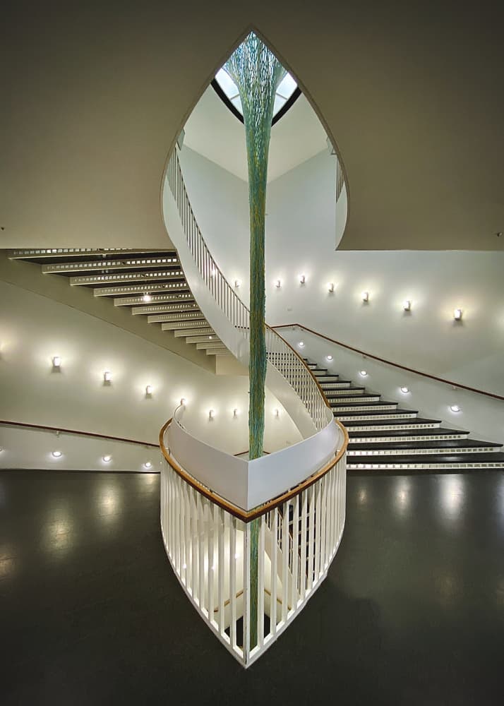 Elegant Spiral Staircase Design by Rob Darby — canvas wall art