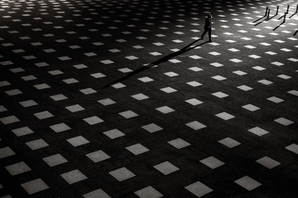 Diamond Pattern Solitude by Kouji Tomihisa — canvas wall art