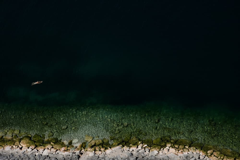 Deep Water Floating by Rolf Endermann — canvas wall art
