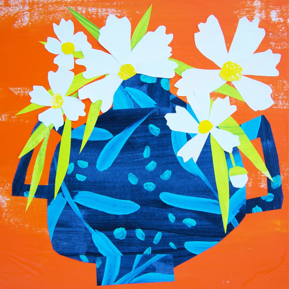 Vibrant Flower Still Life by Shelley Hampe — canvas wall art