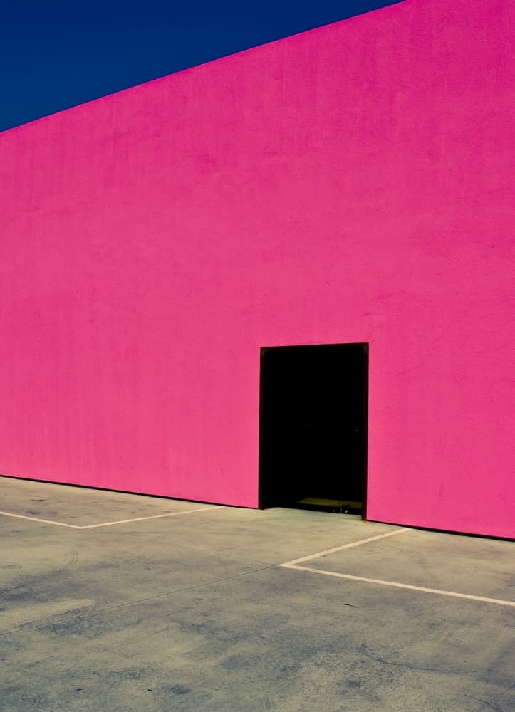 Bold Pink Geometry by David Jordan Williams — canvas wall art
