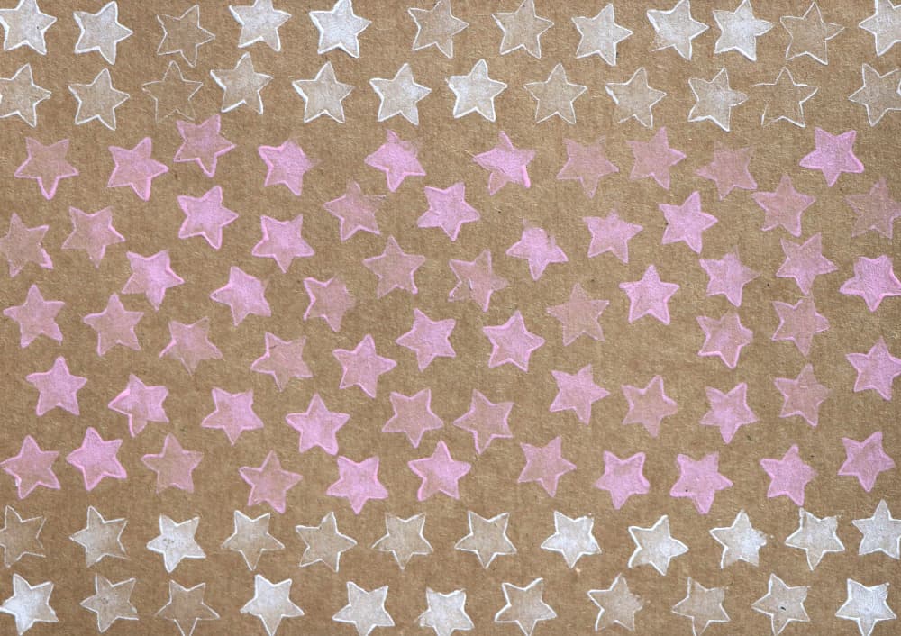 Pink Ombre Stars by Santhosh ch — canvas wall art