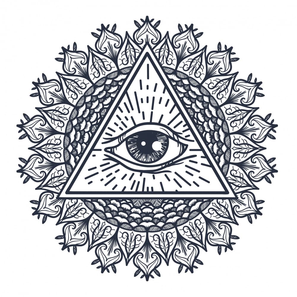 Mystic Eye Mandala by Marika Barsrsind — canvas wall art