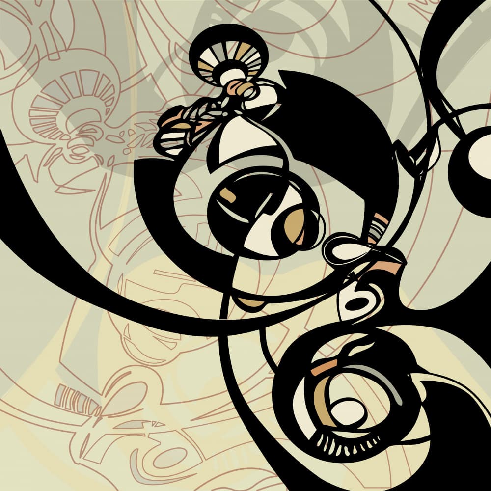 Elegant Organic Shapes by Alejandra Winkhaus — canvas wall art