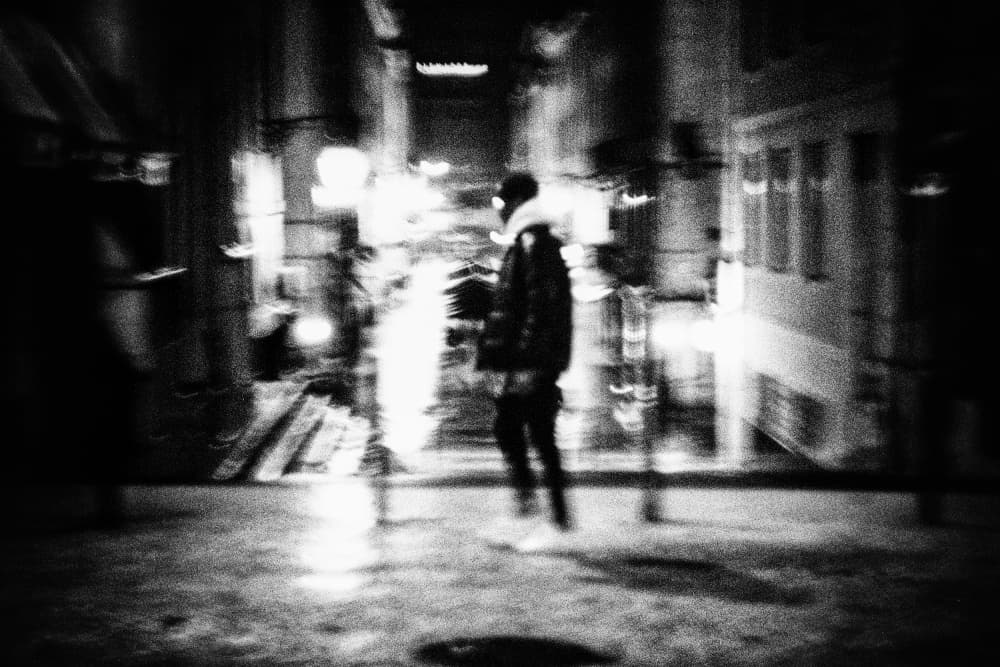 Solitary Night Walk by Paulo Abrantes — canvas wall art