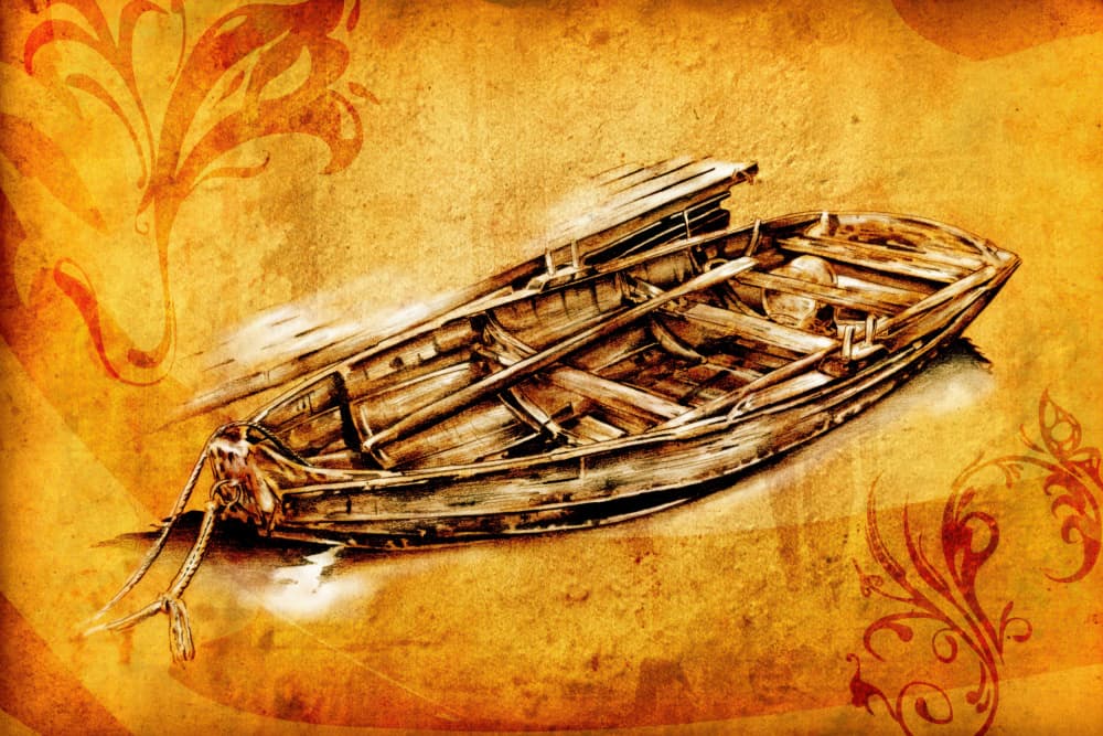 Rustic Vintage Boats by Rafal Kulik — canvas wall art
