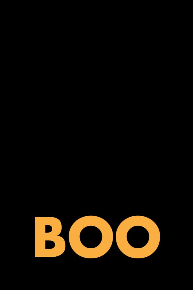 Halloween Boo Text by Rosana Laiz Blursbyai — canvas wall art