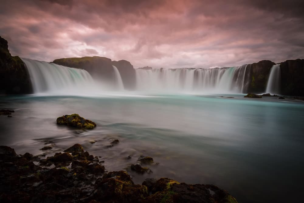 Dramatic Waterfall Landscape by Petr Simon — canvas wall art