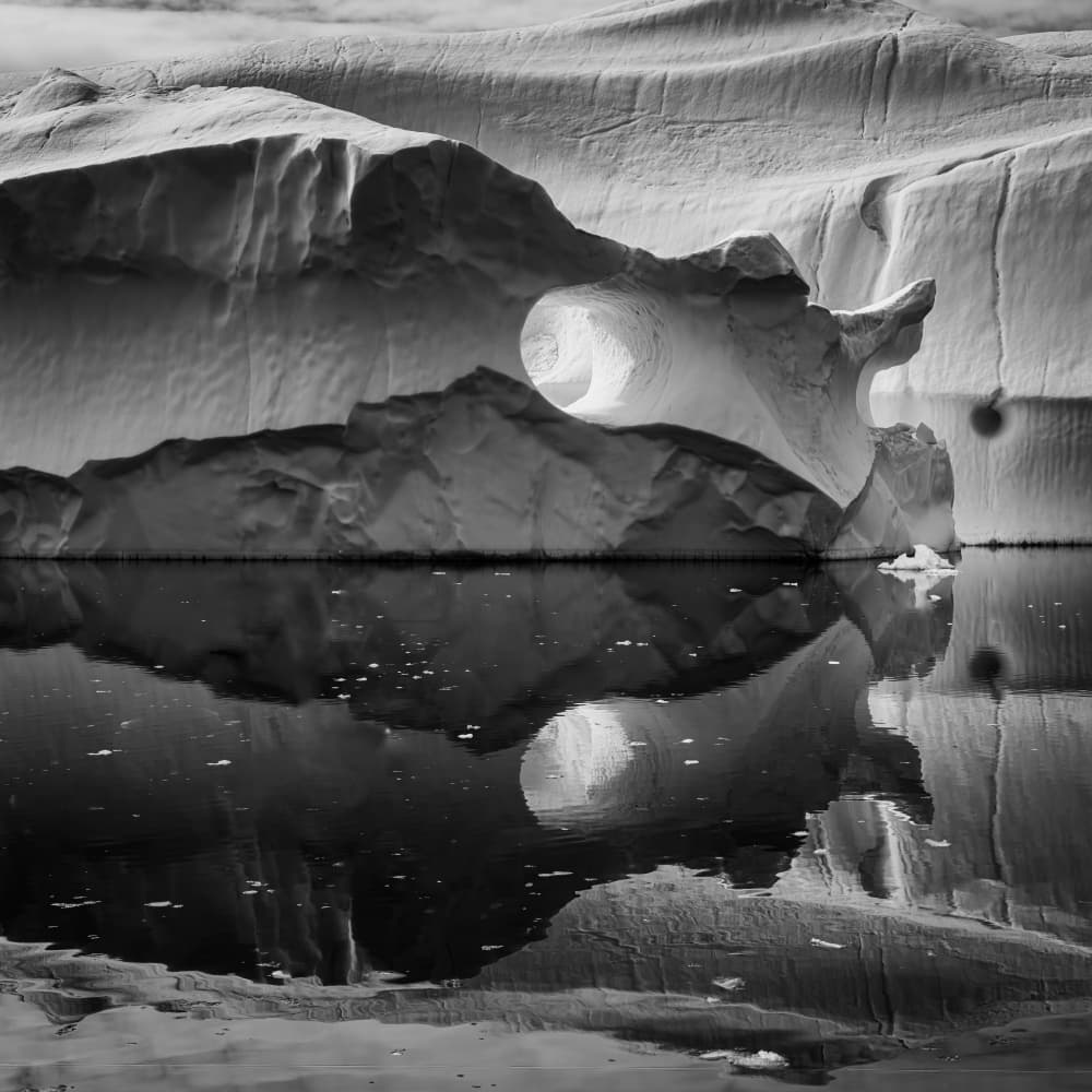 Iceberg Cave Reflection by Robert Bolton — canvas wall art