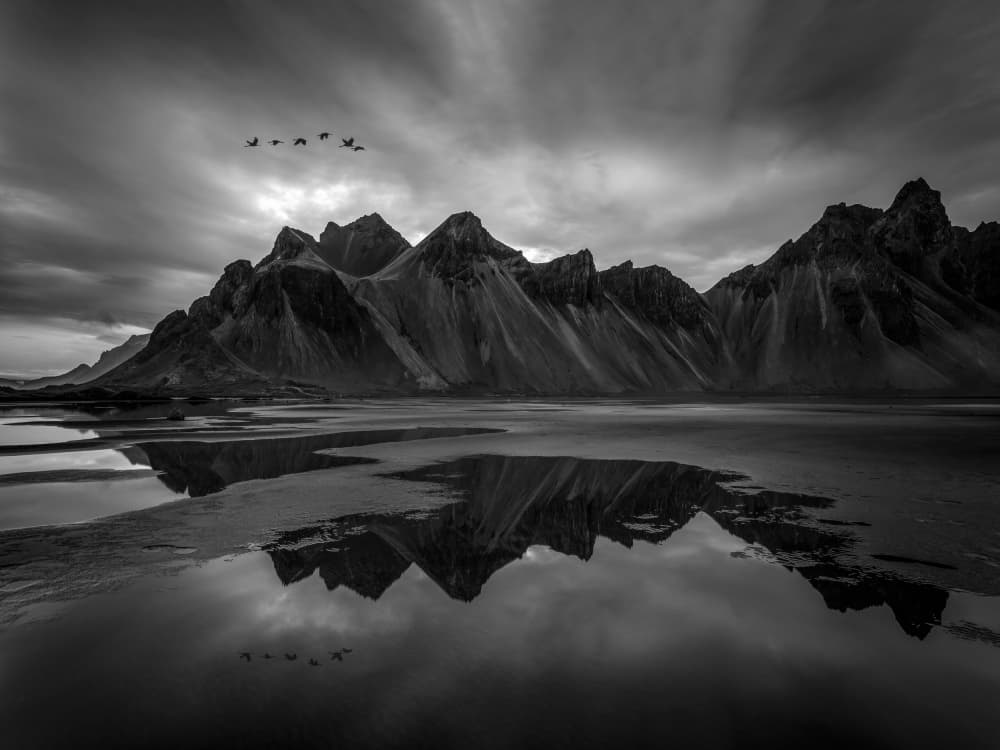 Majestic Mountain Reflection by Irene Wu — canvas wall art