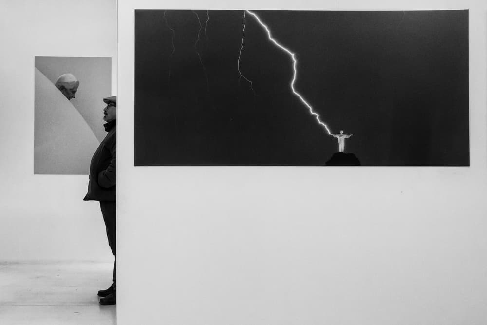 Observer and Lightning Art by Luis Sarmento — canvas wall art