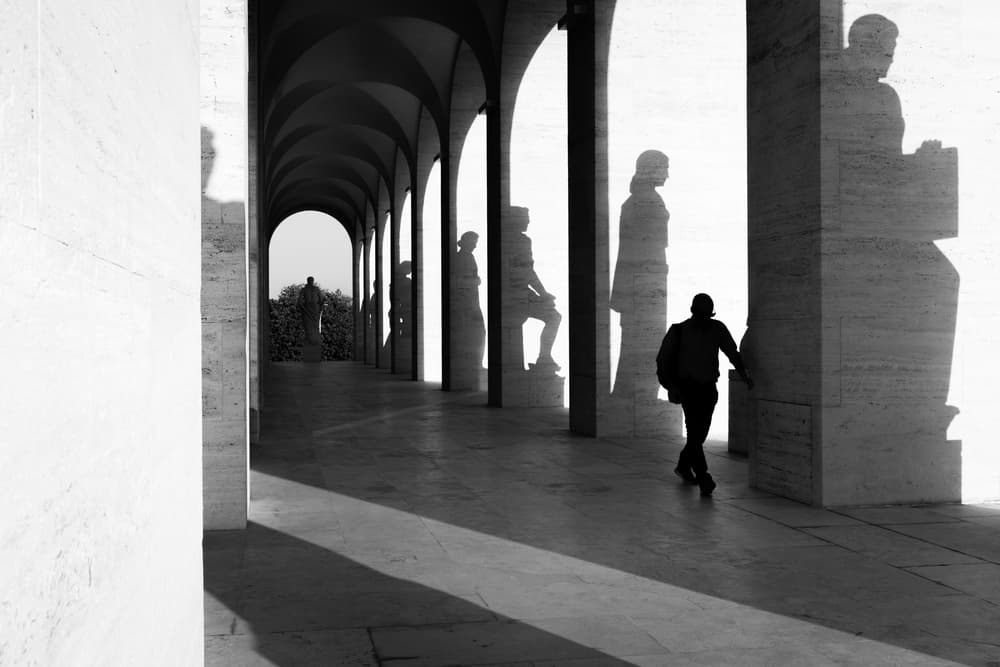 Classical Archway Solitude by Riccardo Lucidi — canvas wall art