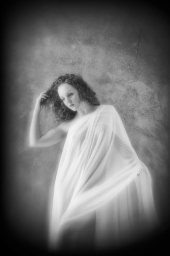 Ethereal Draped Woman by Mel Brackstone — canvas wall art