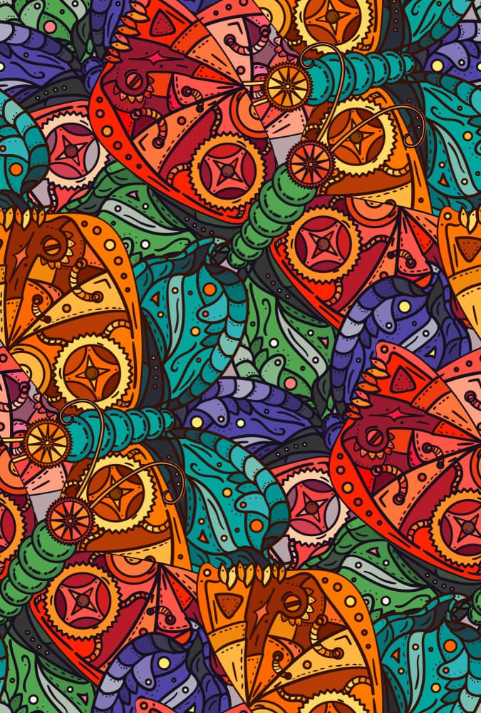 Vibrant Steampunk Butterflies