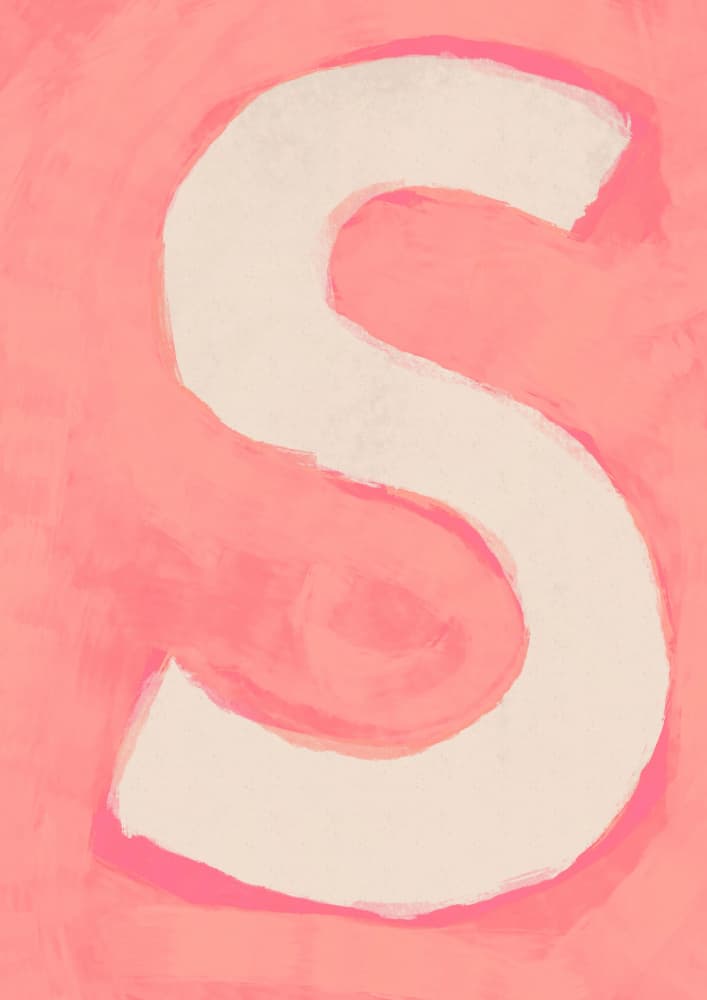 S(pink) by Treechild — canvas wall art