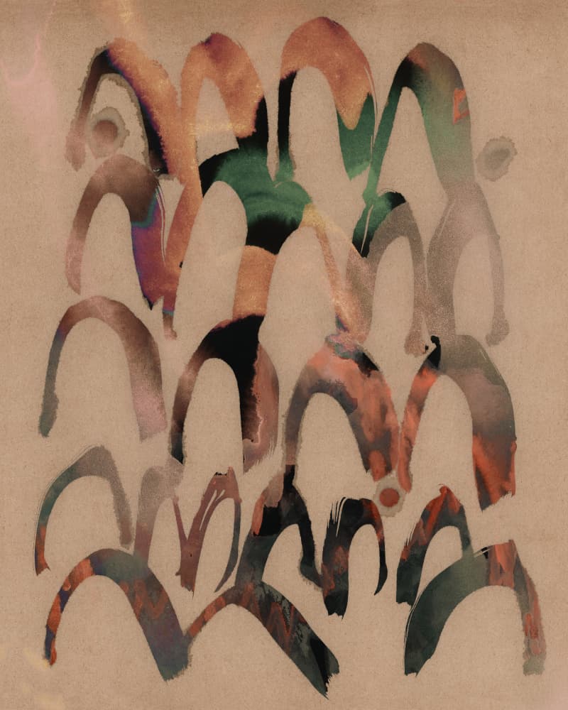 Fluid Abstract Arches by Renée Stramel — canvas wall art