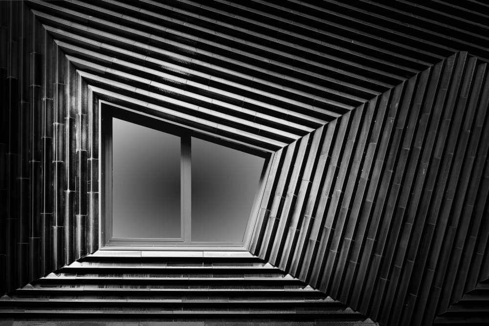 Geometric Window Frame by Rolf Endermann — canvas wall art