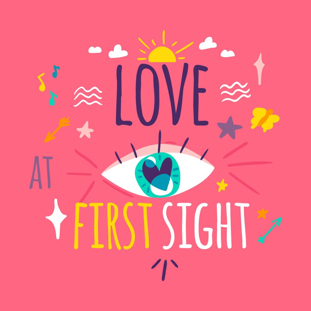 Love At First Sight by Marika Barsrsind — canvas wall art