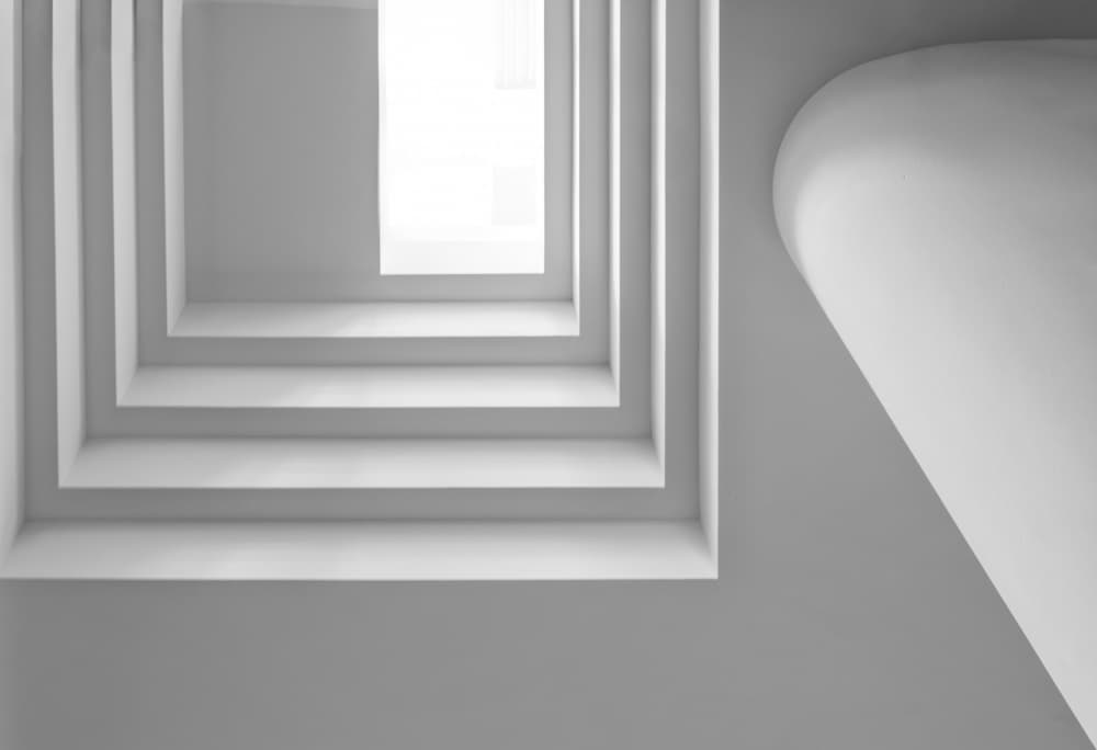 Upward Architectural Geometry by Stephan Rückert — canvas wall art
