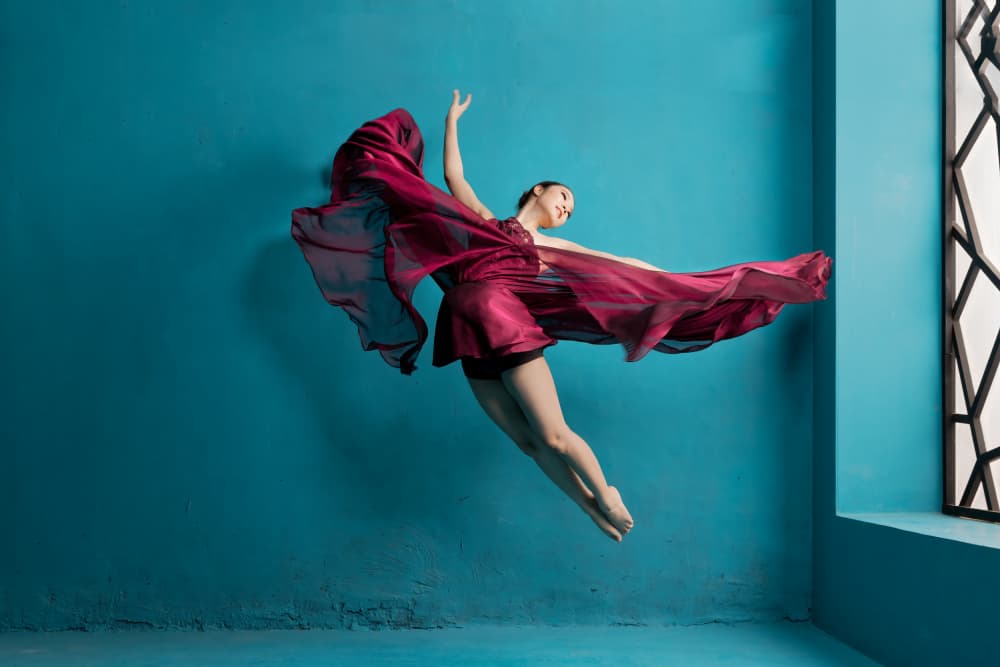 Dynamic Magenta Dancer by Lisdiyanto Suhardjo — canvas wall art
