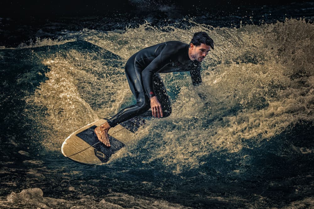 Intense River Surfing Action by Georgios Tsikiridis — canvas wall art