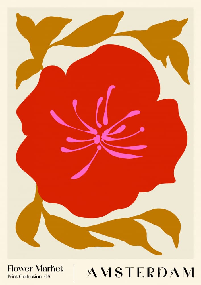 Flower Market. Amsterdam by NKTN — canvas wall art