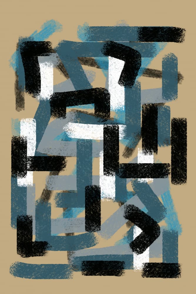 Abstract Composition No.7 by THE MIUUS STUDIO — canvas wall art