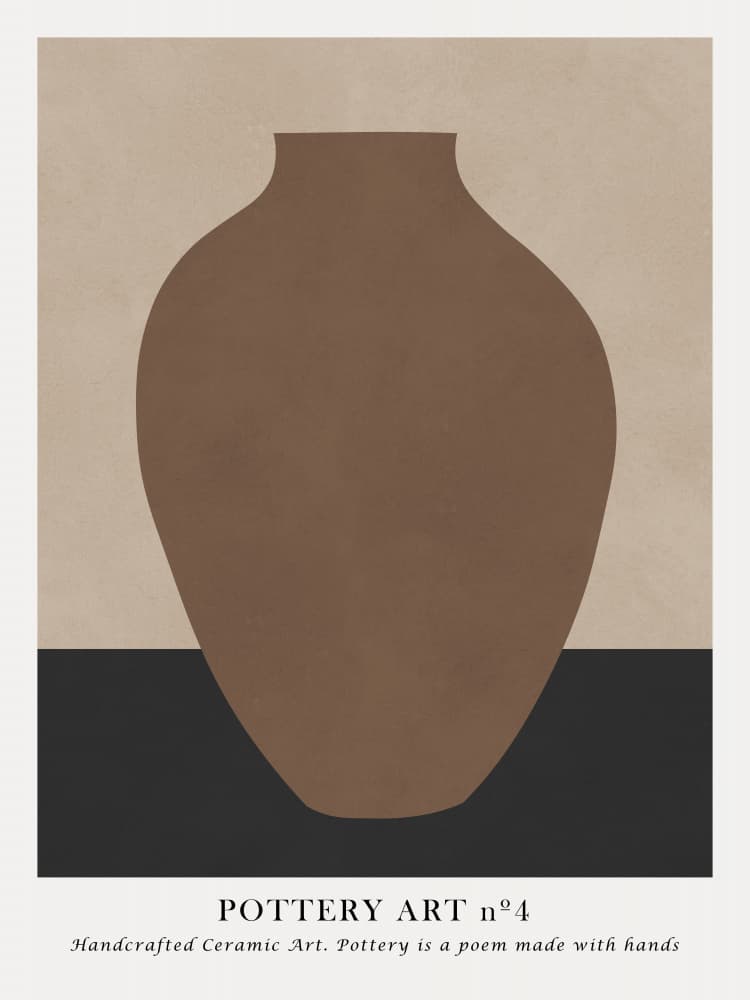 Abstract Earthy Pottery by Vitor Costa — canvas wall art