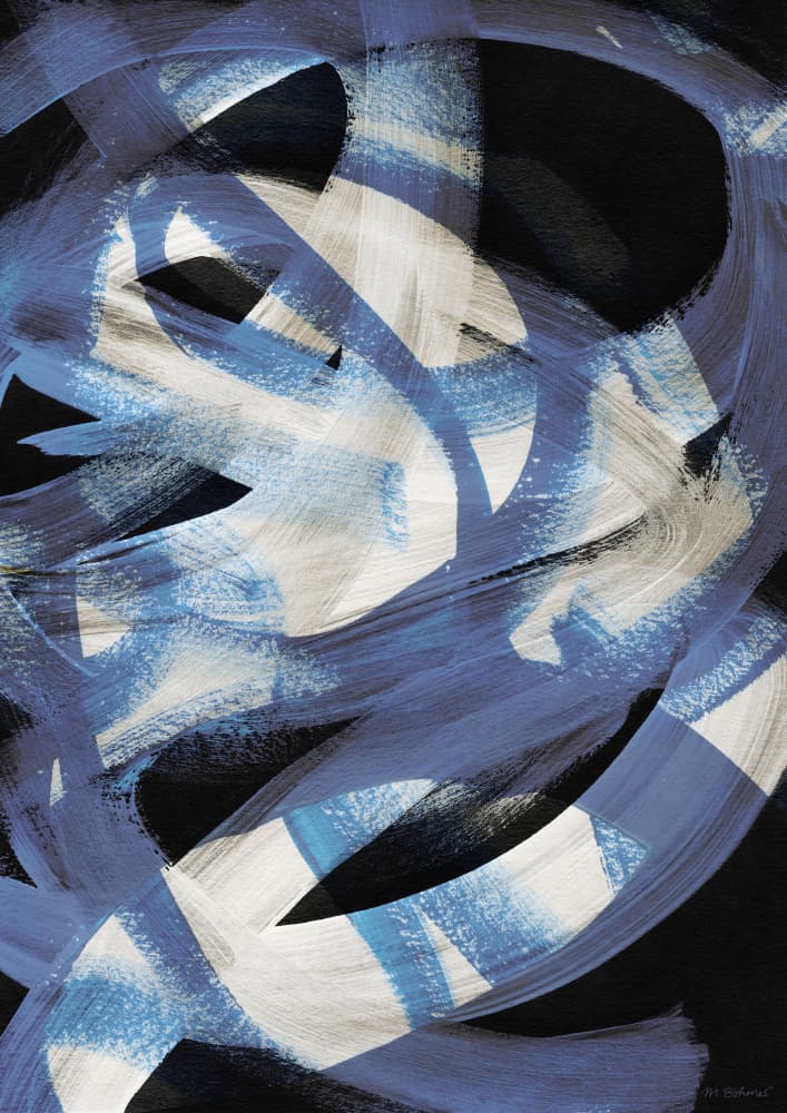 Abstract Brush Strokes 128 by Mareike Böhmer — canvas wall art