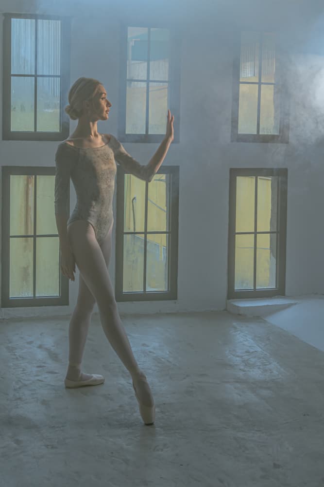 Misty Ballerina Grace by Gila Koller — canvas wall art