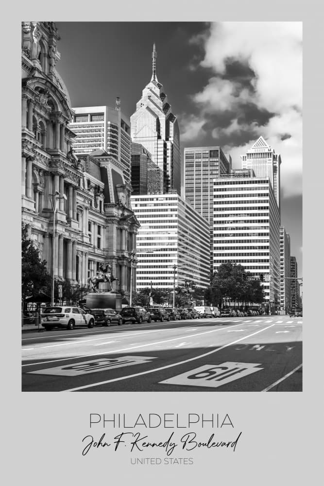 Philadelphia City Boulevard by Melanie Viola — canvas wall art