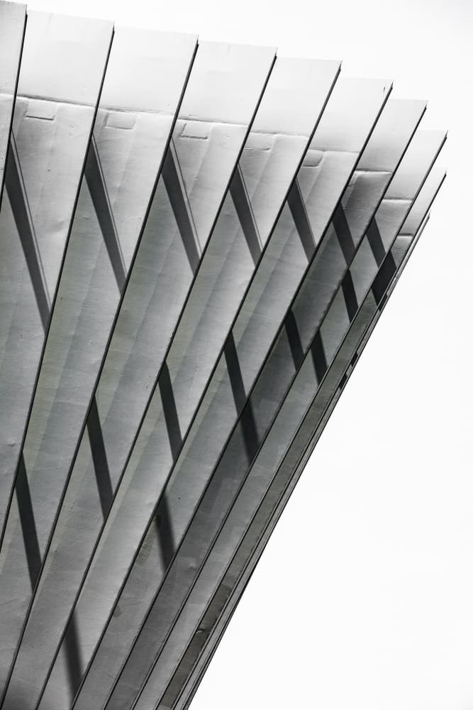 Abstract Grey Geometry by Franco Tessarolo — canvas wall art