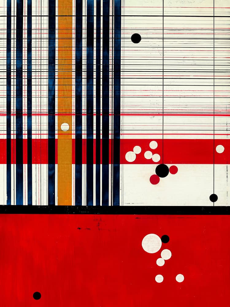 Vibrant Geometric Grid by Petr Strnad — canvas wall art