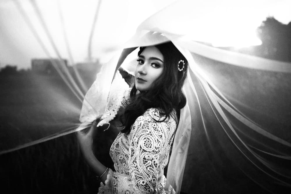Ethereal Veil Portrait by Abr Abe — canvas wall art
