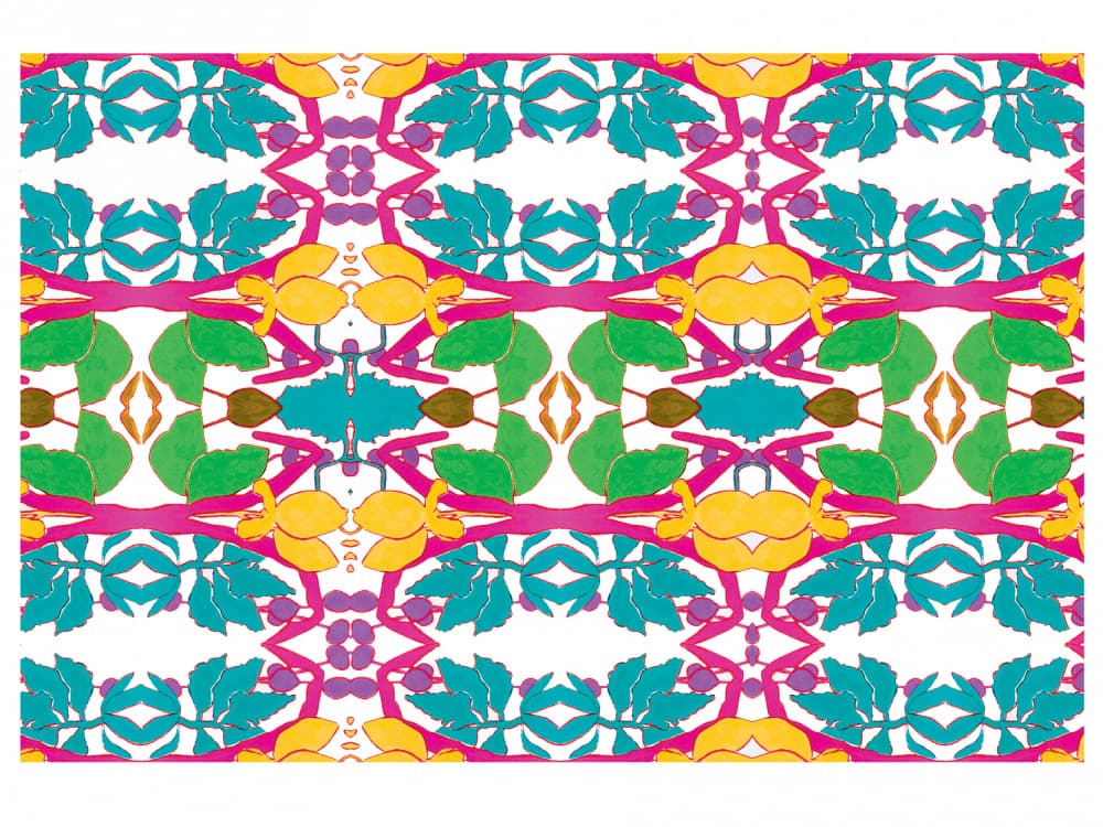 Vibrant Floral Pattern by Breanna Megan Studio — canvas wall art