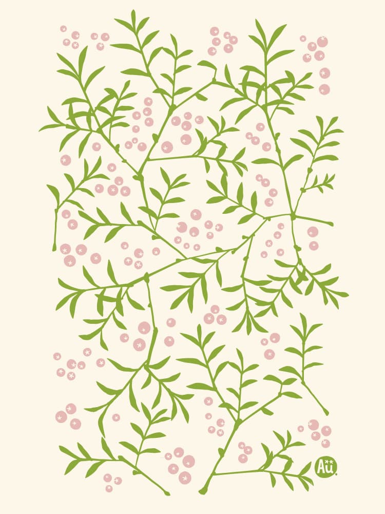 Fresh Green Berries by Aia Ueno — canvas wall art