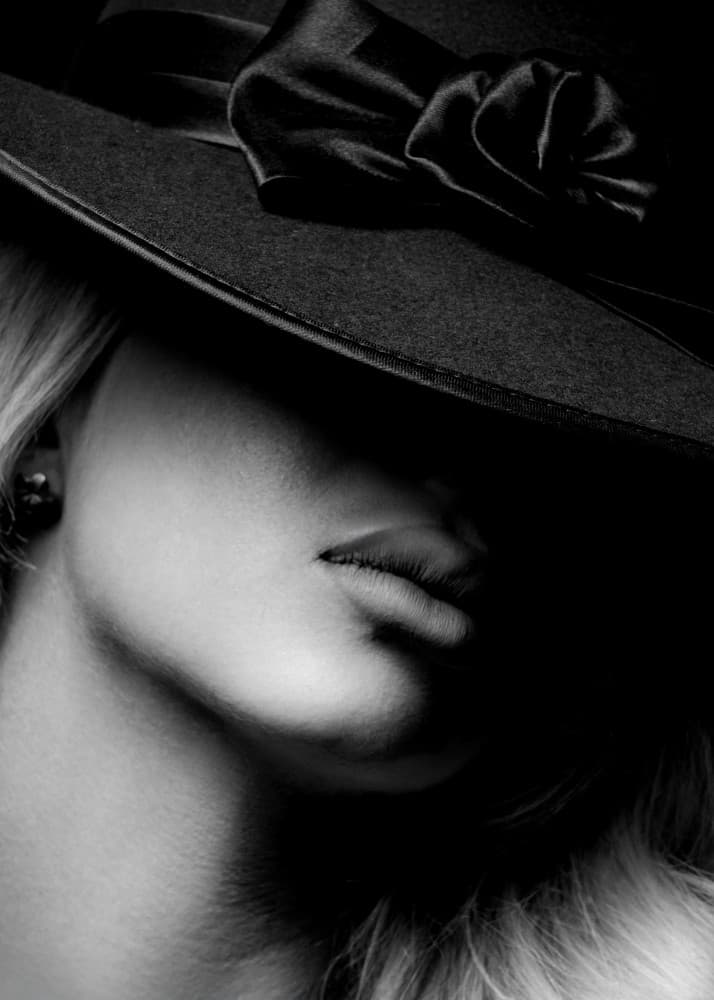 Mysterious Woman In Hat by Noa Nick — canvas wall art