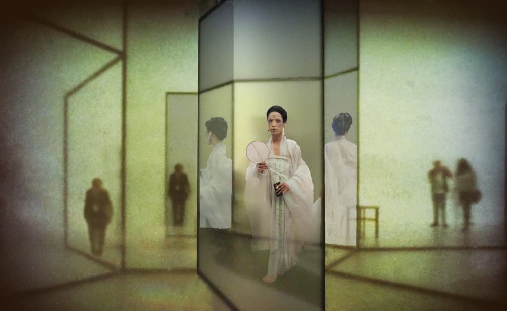 Traditional Woman Reflected by Peter Hammer — canvas wall art